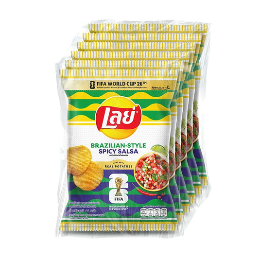 LAY'S Rock Potato Chips Brazil Spicy Salsa 44g x6