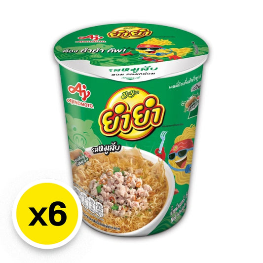 Yumyum Cup Instant Noodles Minced Pork 60g x6