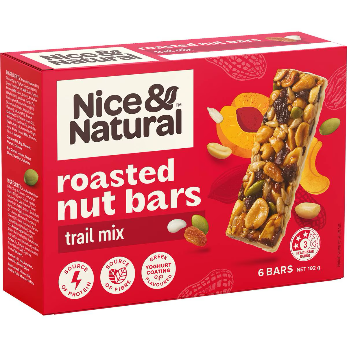 Nice & Natural Roasted Nut Bars Trail Mix With Yoghurt