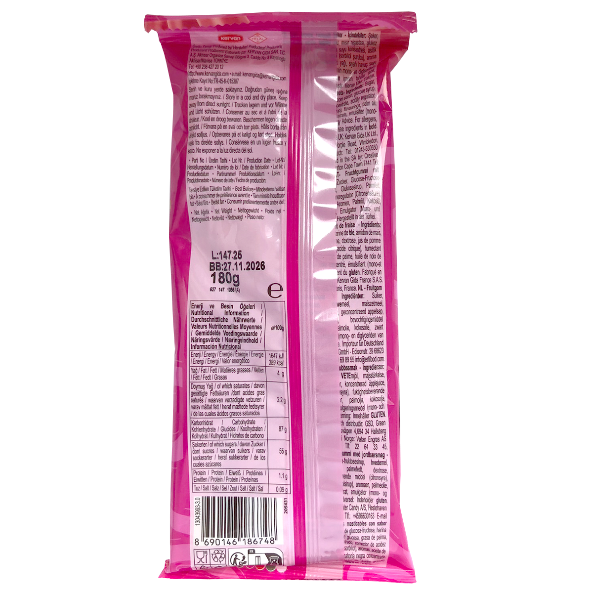 Bebeto Wacky Sticks Strawberry