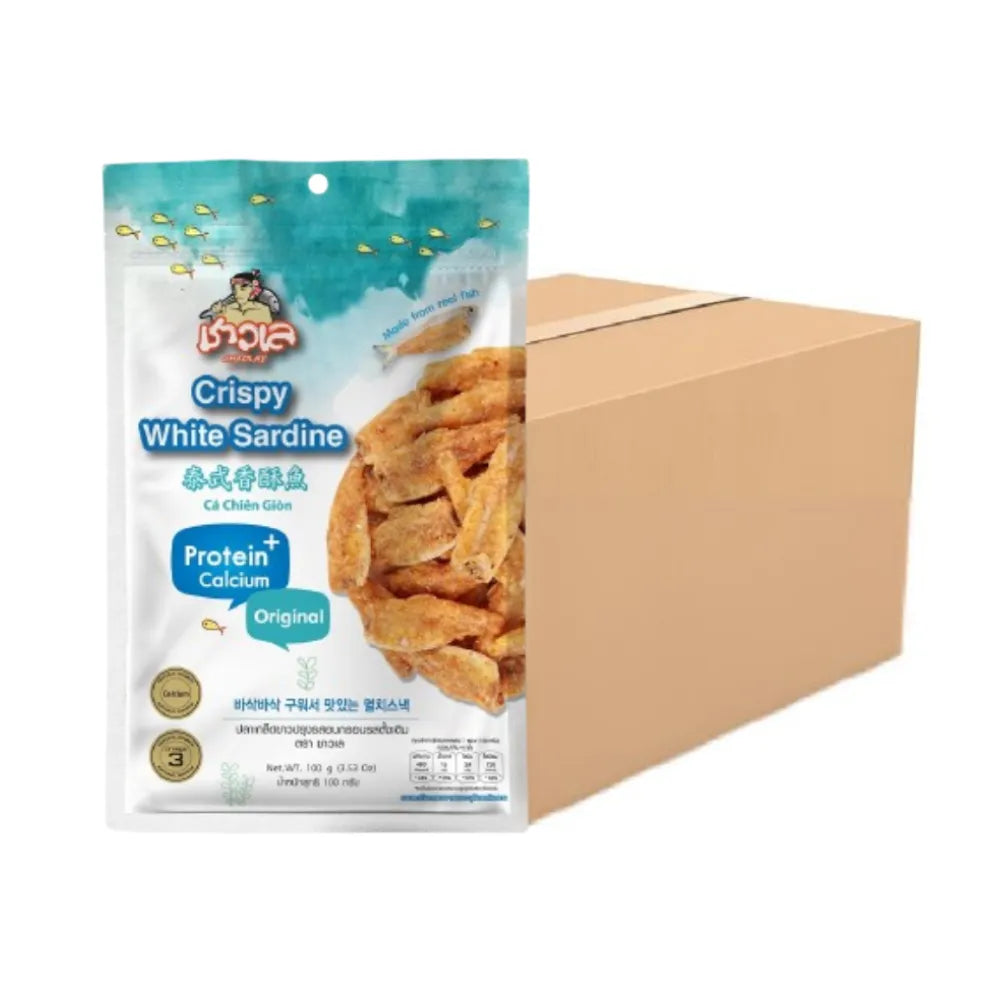 CHAOLAY Crispy White Sardine (original Flavour) (box) 100g x24