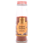 Ground Nutmeg spice from Spice Story, shown in a clear image with fresh, finely ground nutmeg for cooking and baking.