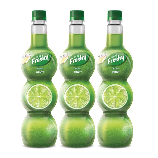 FRESHY Syrupe Lime Flavoured 710ml x3