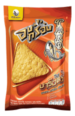 Taro Crispy BBQ Flavored Confectionery Snacks by Taro, showing crunchy snack pieces with BBQ seasoning visible