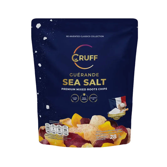 CRUFF Multi-colored Fried Crispy Potatoes Greyhonde Sea Salt