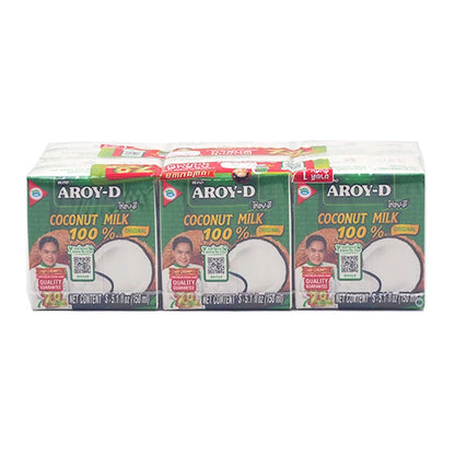 Aroy-d Coconut Milk 150ml x6