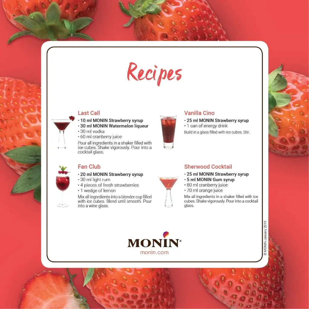 Monin Strawberry Syrup 700ml
