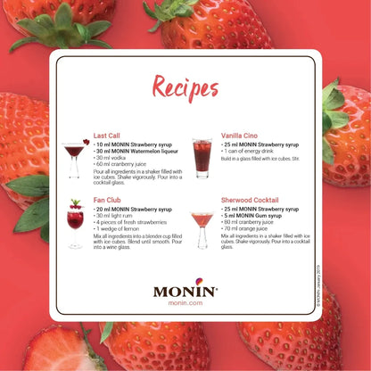 Monin Strawberry Syrup 700ml