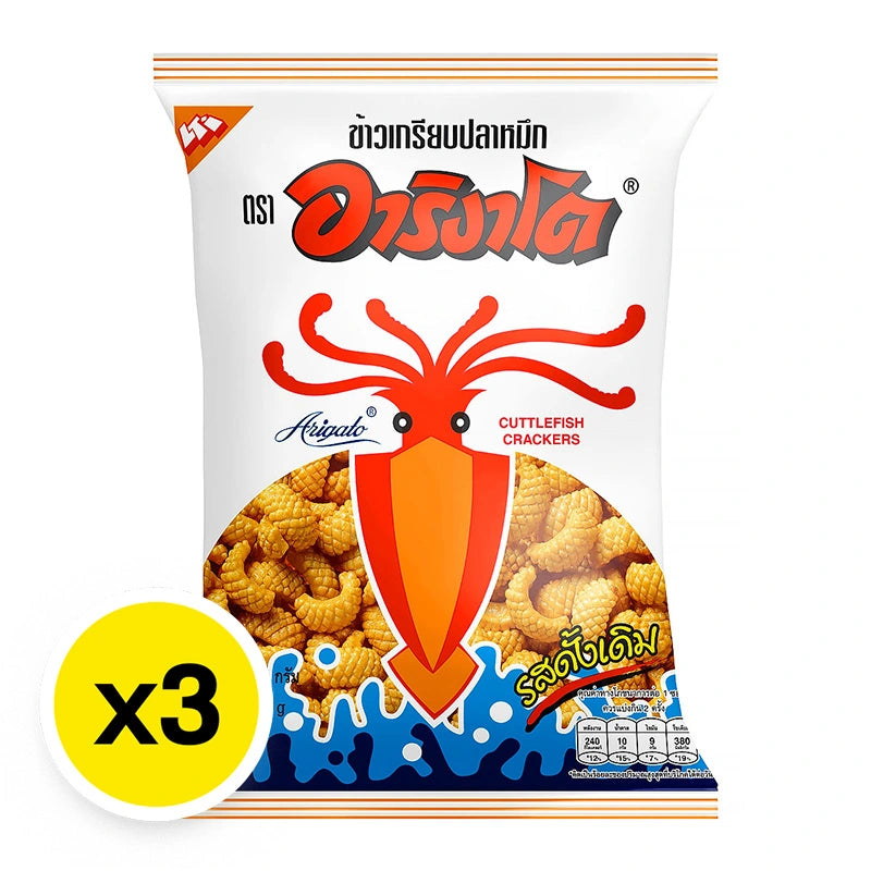 Arigato Cuttlefish Cracker 50g x3