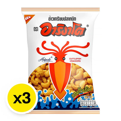 Arigato Cuttlefish Cracker 50g x3