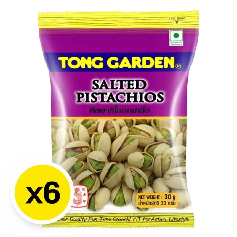 Tong Garden Salted Pistachios 30g x6