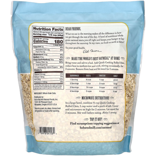 Bob's Red Mill Quick Cooking Rolled Oats
