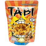 Tabi Arare Smokin' BBQ Almond confectionery snack featuring crunchy rice crackers and spicy smoked BBQ flavor.
