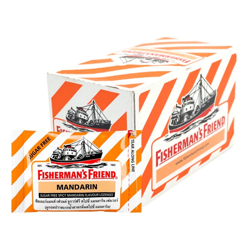 FISHERMAN'S FRIEND Spicy Mandarin Lozenges 24 Sachets
