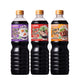 OMAKASE Japanese Shoyu soup and teriyaki seasoning sauce in a 1-liter bottle, showcasing the dark soy sauce inside.