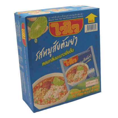 Waiwai Instant Noodles Minced Pork Tom Yum 60g x30