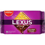 Munchy's Chocolate Cream Sandwich Crackers, confectionery snacks with chocolate filling between crispy biscuit layers.