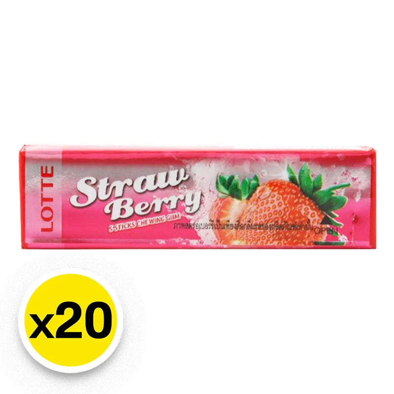 Lotte Gum Strawberry 13.5g x20