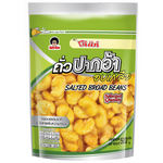 Koh-Kae Salted Broad Beans, crunchy confectionery snack with salted flavor, shown in a close-up image of the snack packaging.