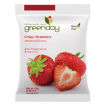 Greenday Crispy Strawberry confectionery snacks in a colorful package, showcasing crispy strawberry-flavored treats.