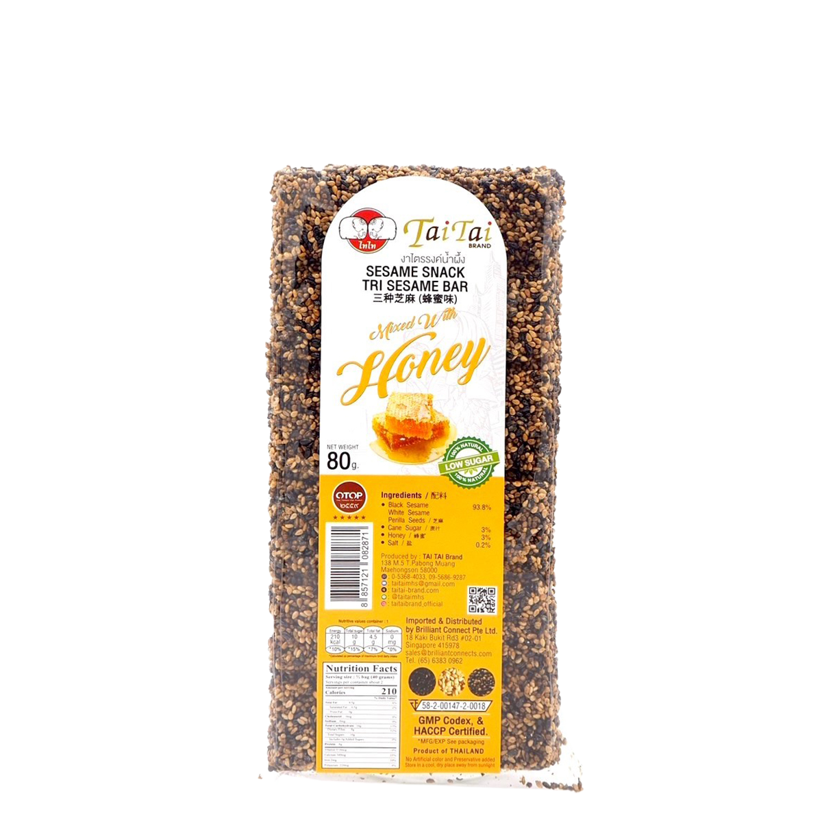 Tai Tai Tri Sesame Bar With Honey