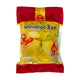 Chada three-flavor pickled mustard greens jar, 500g, with turmeric, yellow, crisp, and natural flavors, in a clear glass container