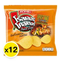 Roller Coaster Potato Chips Extrude BBQ 12g x12