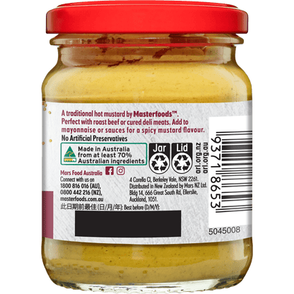 Masterfoods Hot English Mustard