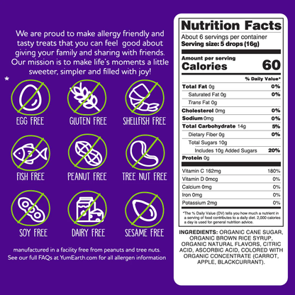 YumEarth Organic Vitamin C Fruit Drops Candies