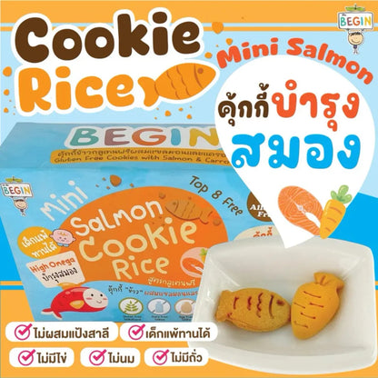 Begin Baby Rice Cookies Mixed With Salmon Gluten Free Recipe No