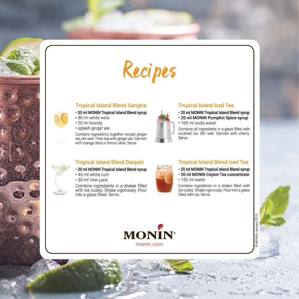 Monin Tropical Island Blend Syrup 700ml