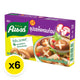 Six packs of Knorr Shiitake Cube 80g, featuring dried shiitake mushroom flavor, in blue packaging.