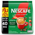 Nescafe Blend & Brew Espresso drink in a glass, showcasing the rich coffee beverage with a frothy top.