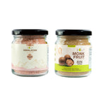 Zalt Hang Kuo Himalayan Pink Salt in a clear container, showcasing the pink crystalline salt for culinary and health use.