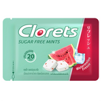 Clorets Sugar Free Watermelon confectionery snack featuring watermelon flavor in a colorful package.