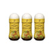 Three bottles of PIETRO Pasta Peperoncino seasoning sauce with garlic, pepper, and kelp tea, 180ml each.