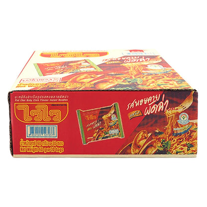 Waiwai Instant Noodles Pad Char Baby Clam 60g x30