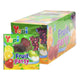 Assorted YUPI Gummy Fruit Party Candy in 18g packs, showing colorful gummy candies shaped like fruits in a clear bag.