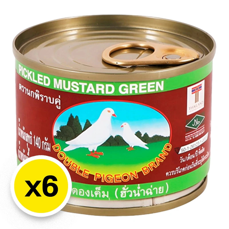 Double Pigeon Green Mustrad Pickle 140g x6