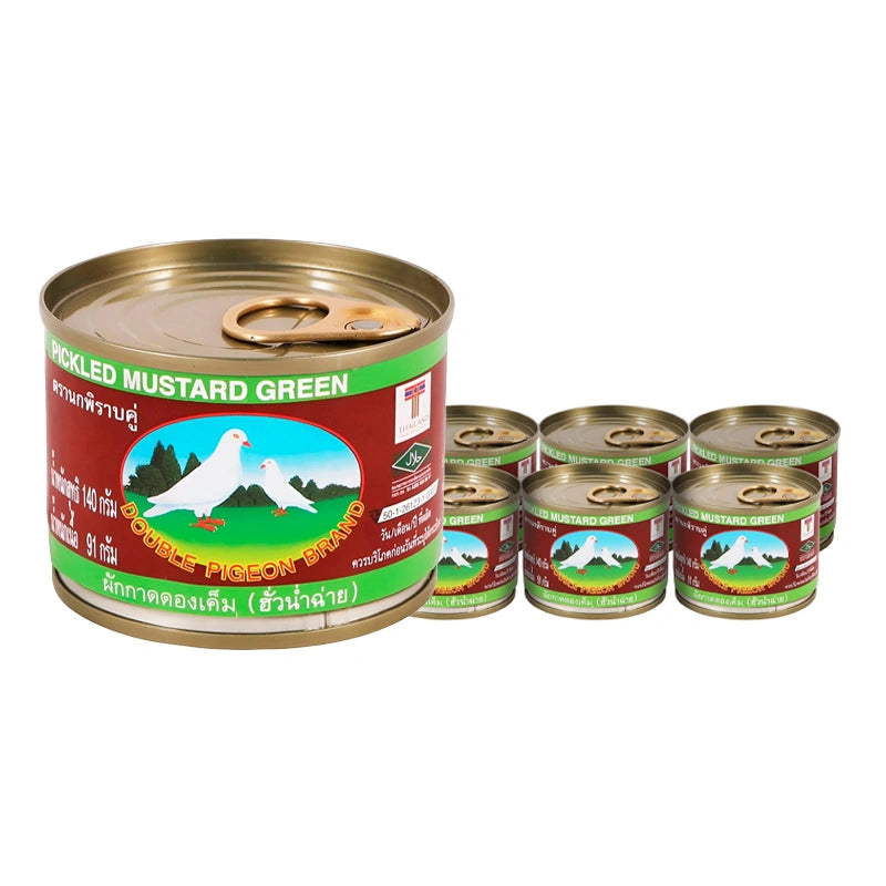 DOUBLE PIGEON Green Mustrad Pickle 140g x6