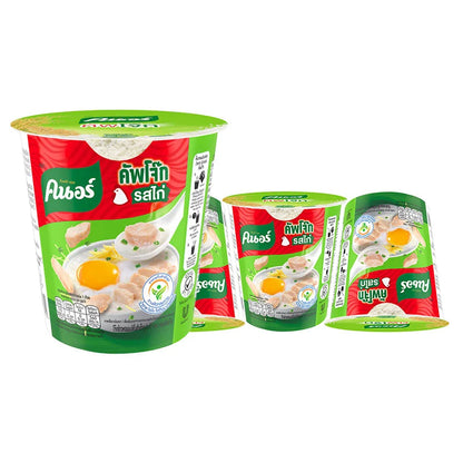 KNORR Cup Instant Jasmine Rice Porridge With Chicken 32g x6