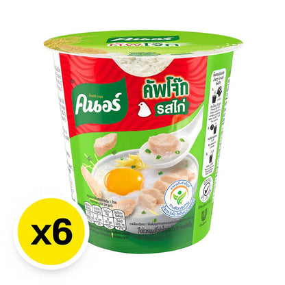 Knorr Cup Instant Jasmine Rice Porridge With Chicken 32g x6