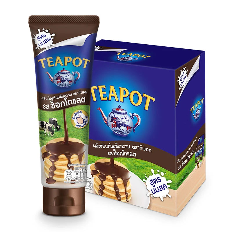TEAPOT Squeeze Tube Choc 180g x8