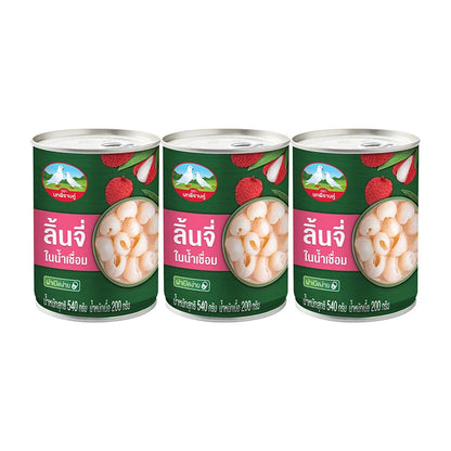 PIGEON Double Lychees Syrup 540g x3