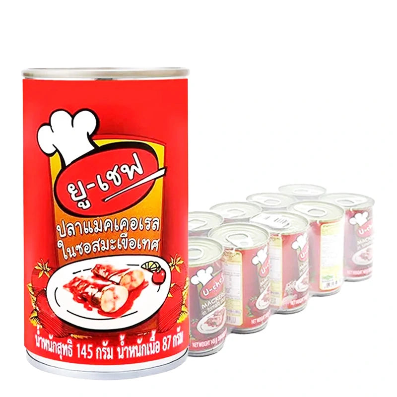 U-CHEF Mackerel In Tomato Sauce 145g x10