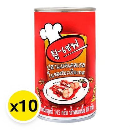 U-chef Mackerel In Tomato Sauce 145g x10