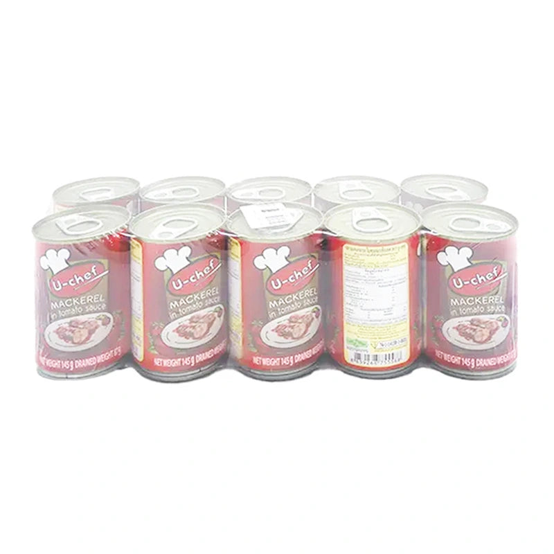 U-chef Mackerel In Tomato Sauce 145g x10