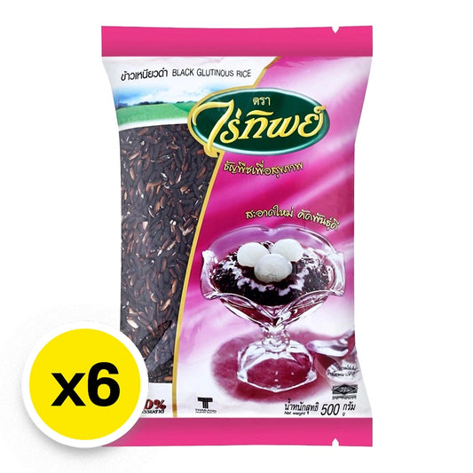 Raitip Black Glutinous Rice 500g x6