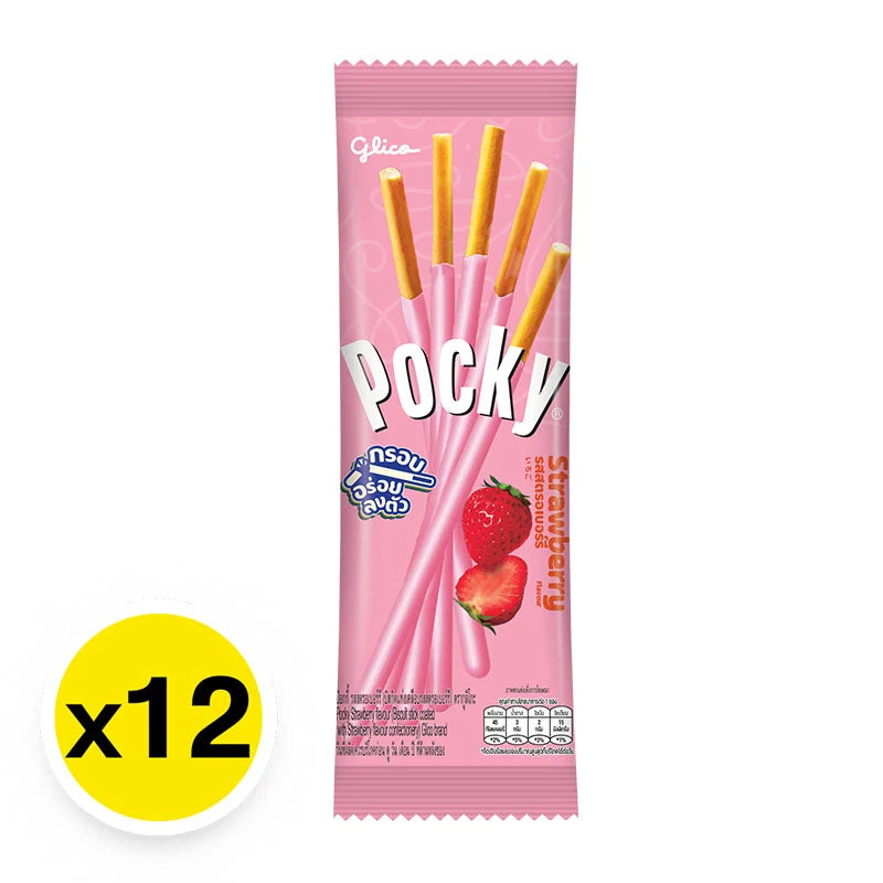 Pocky Strawberry 9g x12