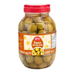 ARO Salted Plum 1.8kg in a clear bag, showing dried salted plums with a slightly wrinkled texture, for dry grocery use.